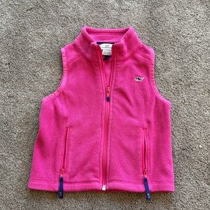 Vineyard Vines Bright Pink Sleeveless Fleece